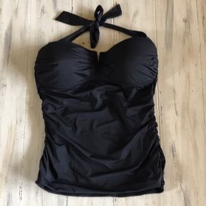 Tommy Bahama Black tankini top Med